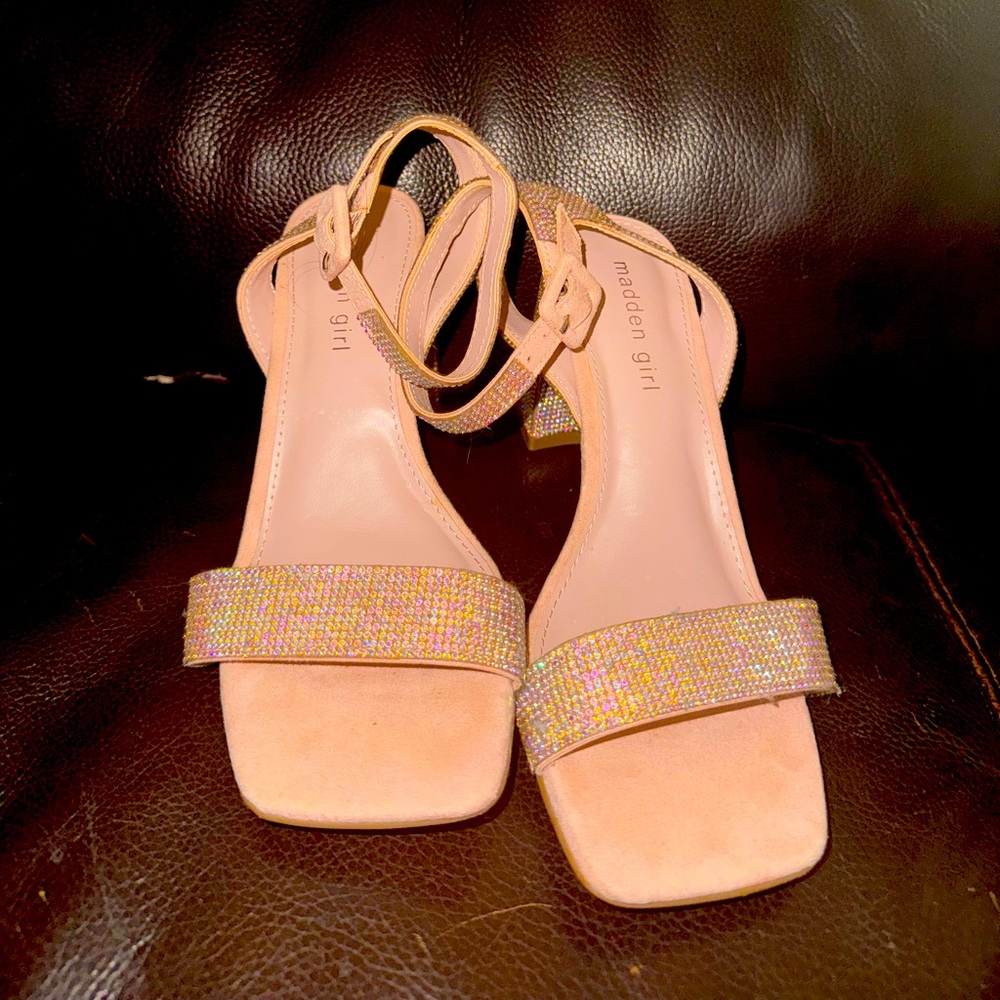 Madden girl rose and rhinestone heels